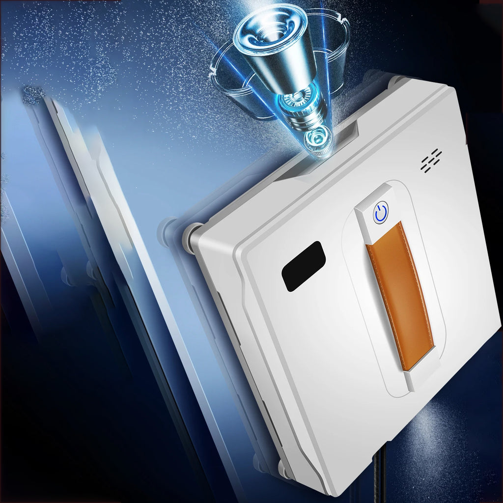 Robot Window Vacuum Cleaner,Dual Water Spray,Laser Sensor,APP&Remote Control